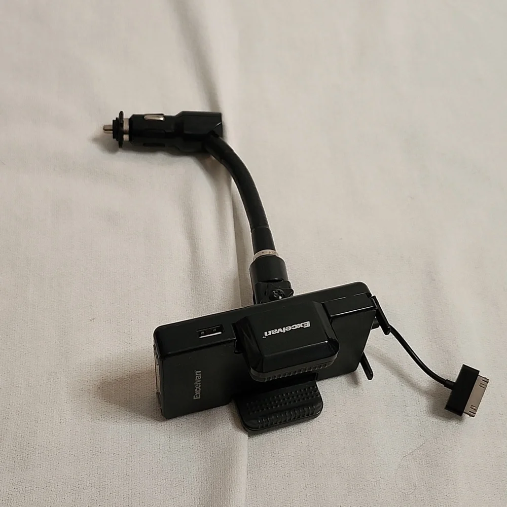 Excelvan Hands-Free Fm transmitter & Car Charger for IPhone/Ipod